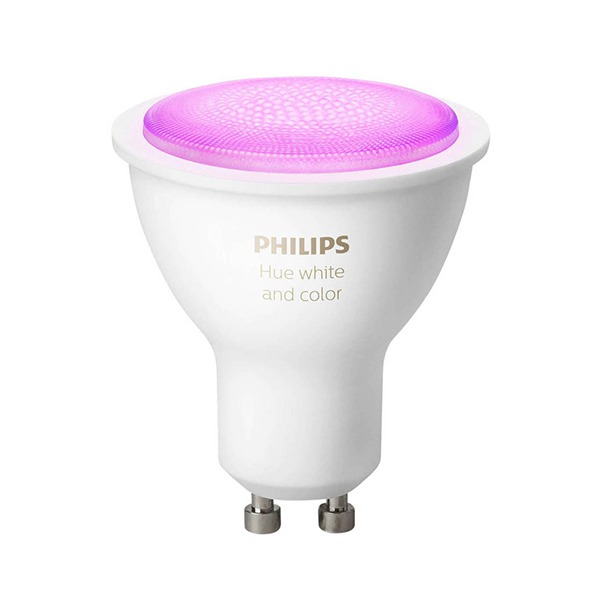 Управляемая мультицветная лампа Philips Hue White and Color Ambiance 5.7W/GU10 для iOS/Android белая 8718699628659