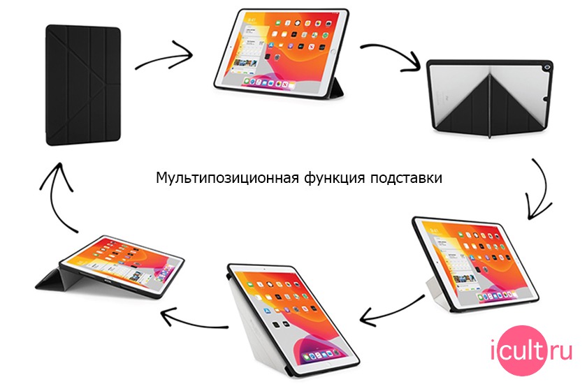 Pipetto Origami Case TPU Black  iPad 10.2