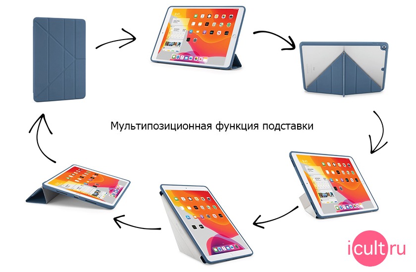 Pipetto Origami Case TPU Navy  iPad 10.2