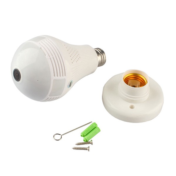 Лампа с камерой наблюдения L.A.G. B20-L-V2 E27 White для iOS/Android устройств белая