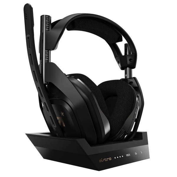 Беспроводные наушники-гарнитура Astro Gaming A50 Wireless Headset + Base Station Black/Gold для ПК/Mac/Xbox One черные/золотые