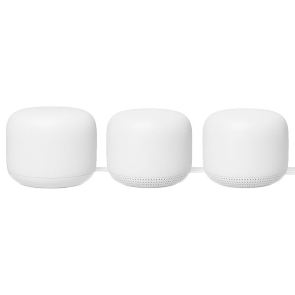   +   Google Nest WiFi Mesh Router and Point (3-Pack) Snow  GA00823