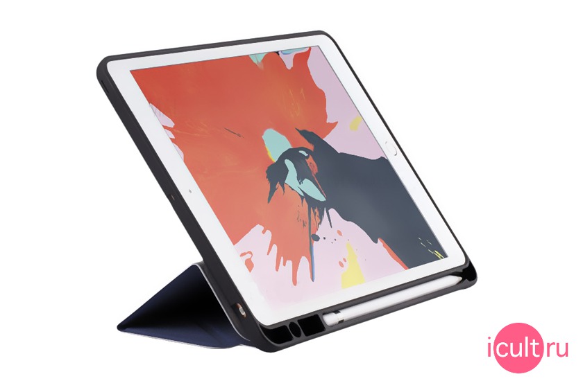 Momax Flip Cover Case with Apple Pencil 1 Holder Blue  iPad 10.2