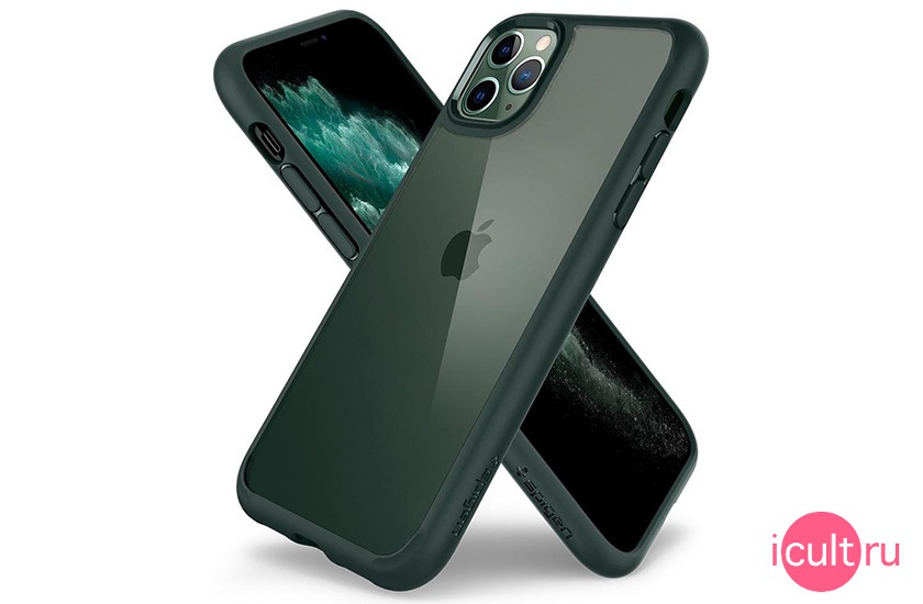 Spigen Ultra Hybrid Midnight Green  iPhone 11 Pro