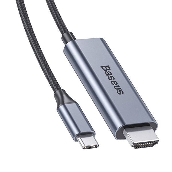 Кабель Baseus C-Video USB-C to HDMI 4K 60Hz 1,8 метра Gray серый CATCY-D0G