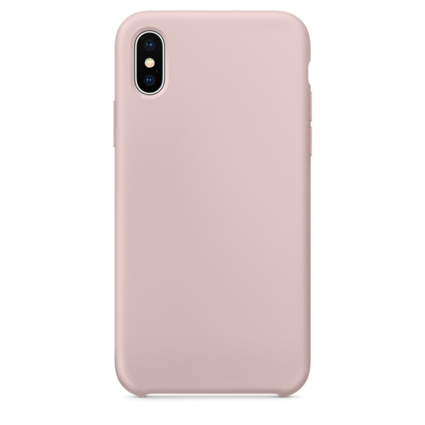 Силиконовый чехол Adamant Silicone Case для iPhone XS розовый песок