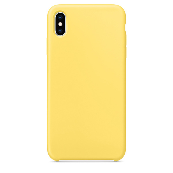 Силиконовый чехол Adamant Silicone Case для iPhone XS Max желтый