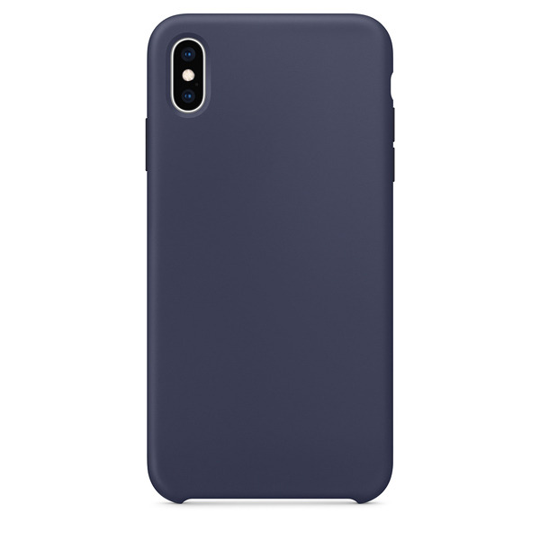 Силиконовый чехол Adamant Silicone Case для iPhone XS Max тёмно-синий