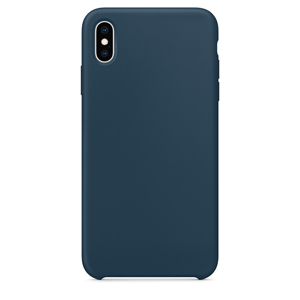Силиконовый чехол Adamant Silicone Case для iPhone XS Max океанский синий