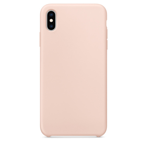 Силиконовый чехол Adamant Silicone Case для iPhone XS Max розовый песок