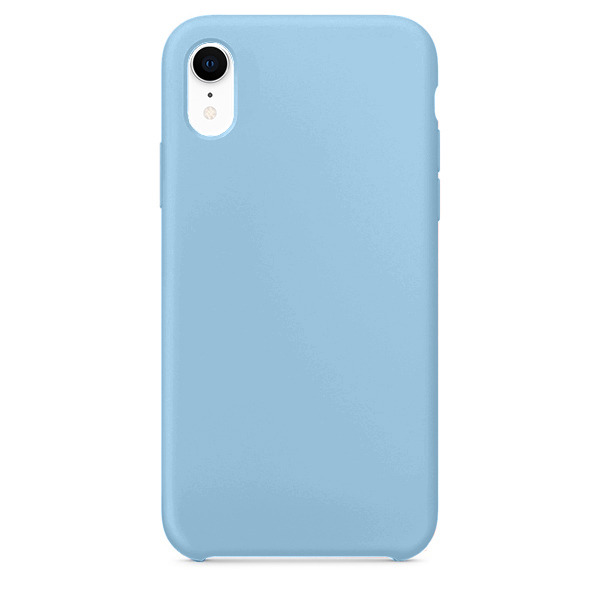 Силиконовый чехол Adamant Silicone Case для iPhone XR голубой