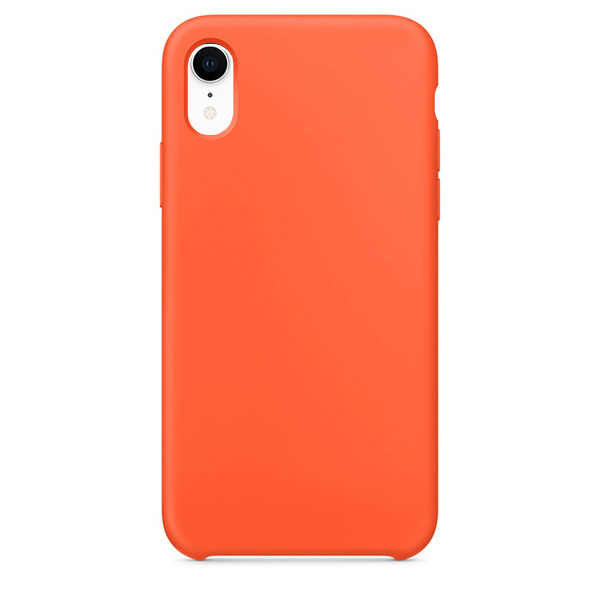 Силиконовый чехол Adamant Silicone Case для iPhone XR ярко-оранжевый