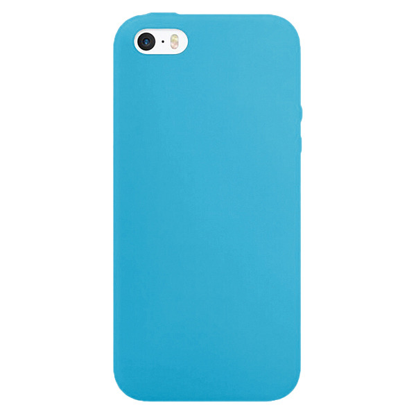 Силиконовый чехол Adamant Silicone Case для iPhone 5/5S/SE голубой