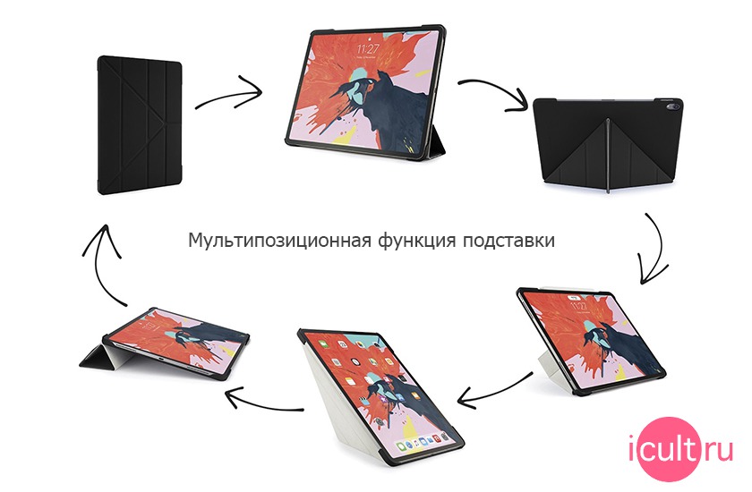 Pipetto Origami Case Black  iPad 12.9 2018