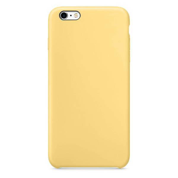 Силиконовый чехол Adamant Silicone Case для iPhone 6/6S желтый