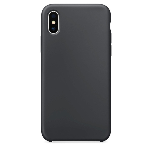 Силиконовый чехол Adamant Silicone Case для iPhone XS тёмно-серый