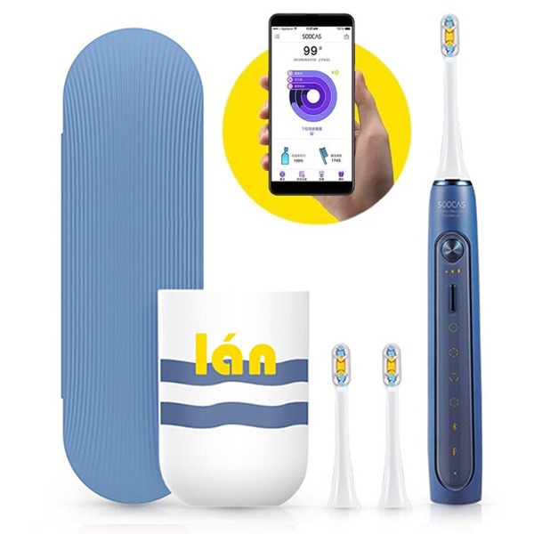 Звуковая электрическая зубная щетка Xiaomi Soocas X5 Blue синяя