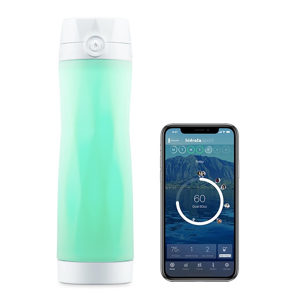Умная бутылка HidrateSpark 3 Smart Water Bottle 592 мл. White для iOS/Android устройств белая
