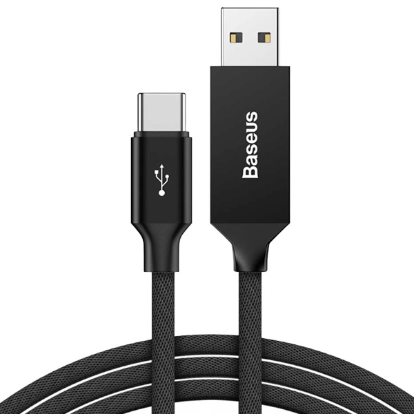 Нейлоновый кабель Baseus Yiven Artistic USB - USB-C Cable 5 метров Black черный CATYW-B01