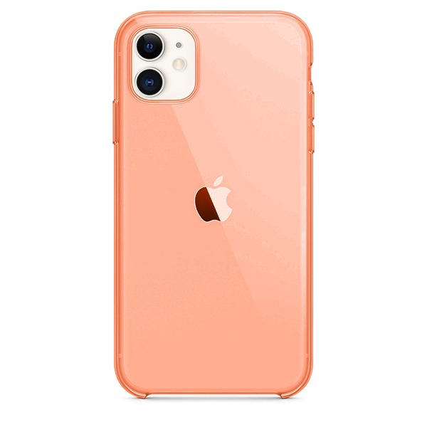 Чехол Adamant Clear Case для iPhone 11 оранжево-прозрачный