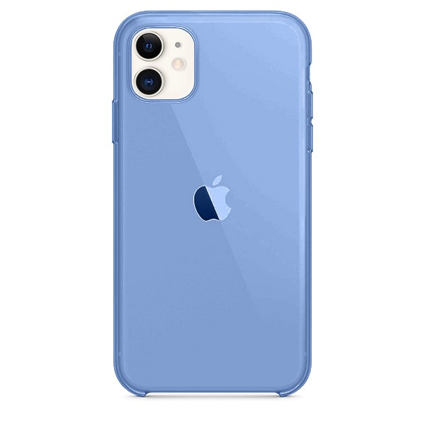 Чехол Adamant Clear Case для iPhone 11 сине-прозрачный
