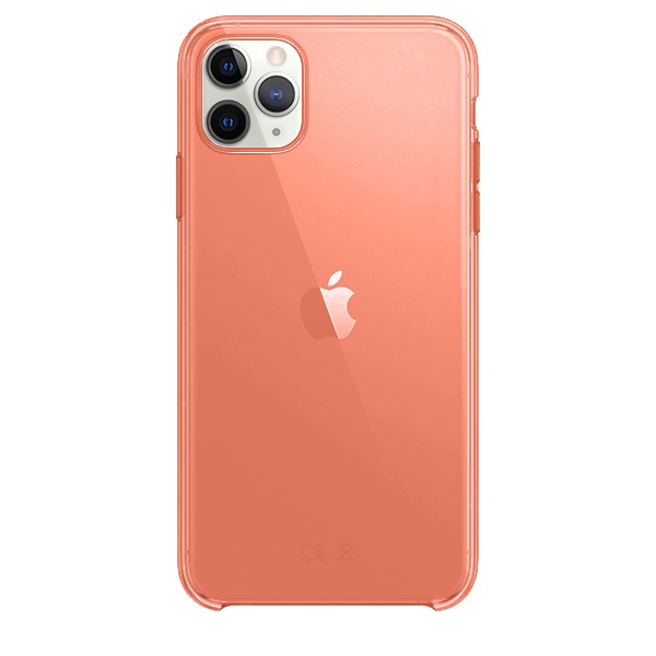 Чехол Adamant Clear Case для iPhone 11 Pro Max оранжево-прозрачный
