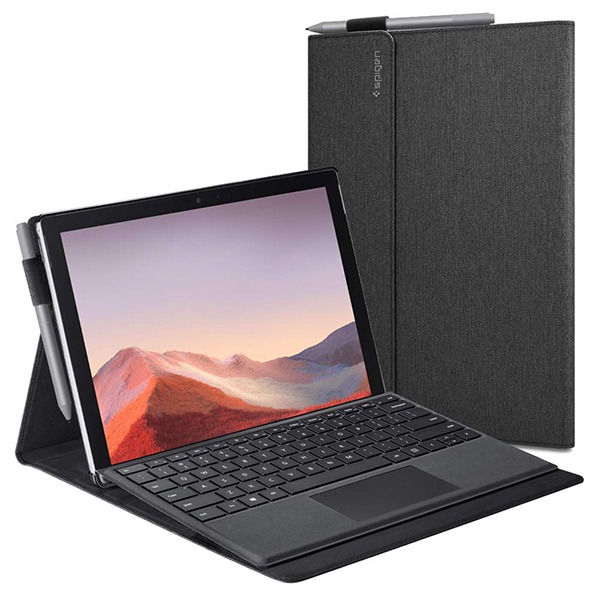 Чехол-книжка Spigen Stand Folio Charcoal Gray для Microsoft Surface Pro 6/7 темно-серый ACS00672