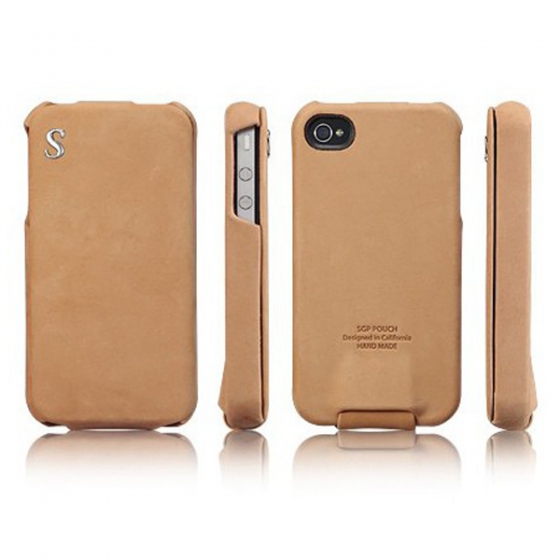 ������� ����-����� SGP Leather Case Vintage Edition Series Brown S ��� iPhone 4/4S ���������� SGP06820