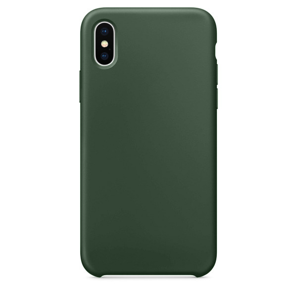 Силиконовый чехол Adamant Silicone Case для iPhone XS Max тёмно-зеленый
