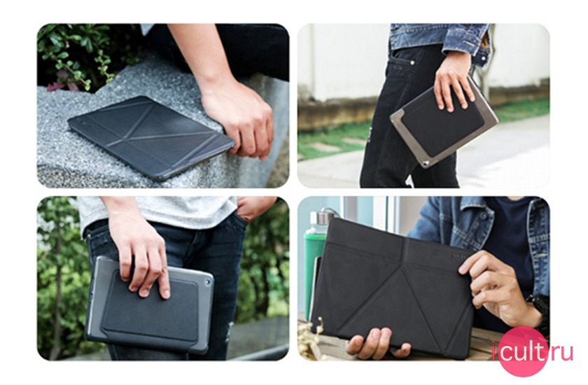 Onjess Folding Style Smart Stand Cover Grey  iPad Pro 12.9 2015