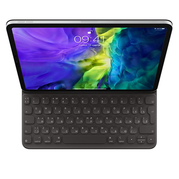 Обложка с клавиатурой Apple Smart Keyboard Folio для iPad Pro 11&quot; 2018-21/Air 2020 Black черная MXNK2 ENG/RUS