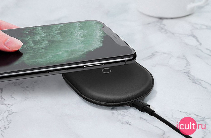 Baseus Cobble Wireless Charger White