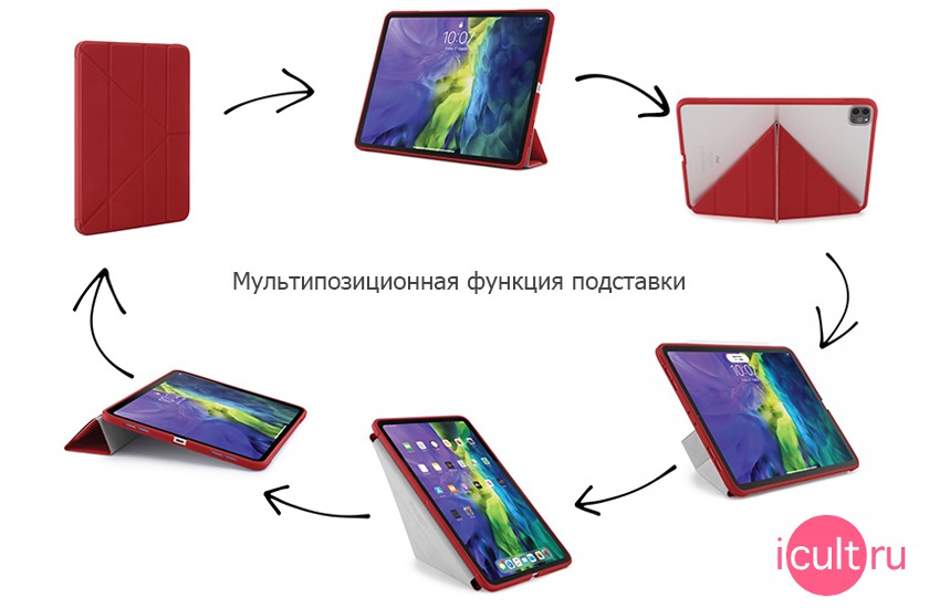 Pipetto Origami Case Red  iPad Pro 12.9 2018/20