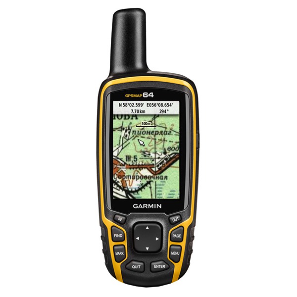 GPS-навигатор Garmin GPSMAP 64 чёрный/жёлтый 010-01199-01