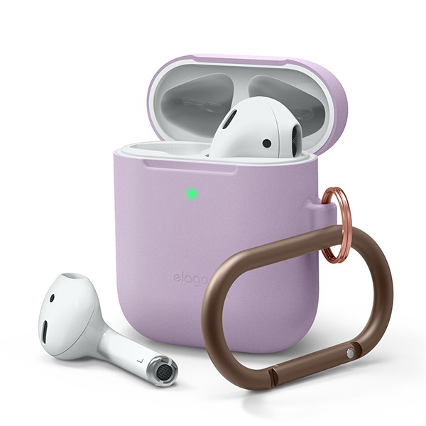   +  Elago Skinny Hang Case Lavender  Apple AirPods 2 Wireless Charging Case  EAPSK-HANG-LV