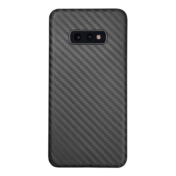 Ультратонкий чехол Adamant Carbon Case для Samsung Galaxy S10e черный карбон