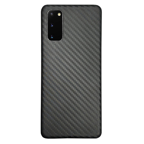 Ультратонкий чехол Adamant Carbon Case для Samsung Galaxy S20 черный карбон