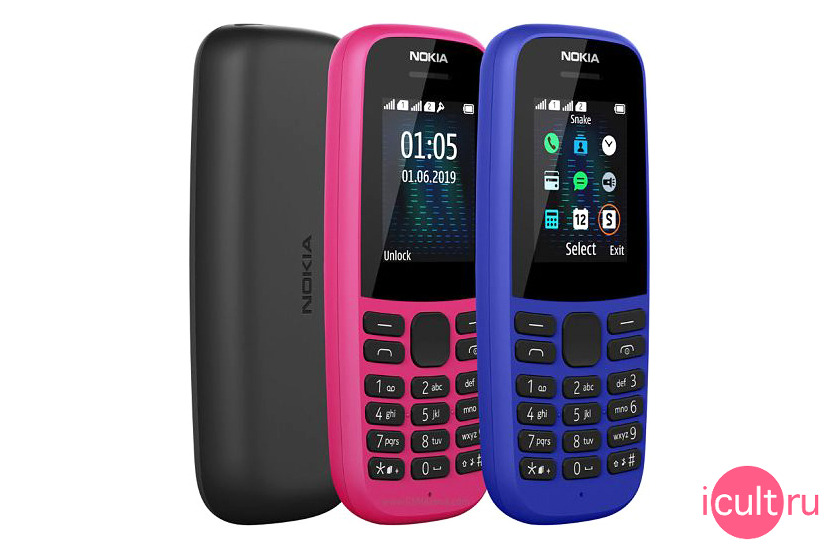 Nokia 105 SS (2019) Black