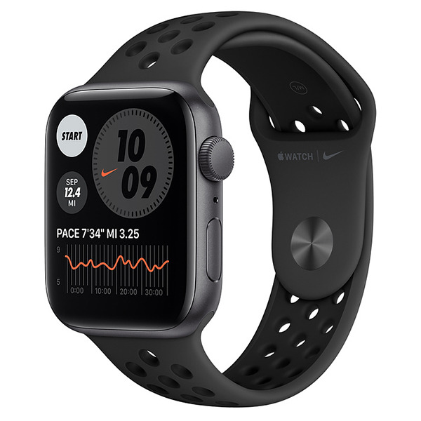 Смарт-часы Apple Watch SE GPS 44mm Aluminum Case with Nike Sport Band Space Gray/Anthracite/ Black серый космос/антрацитовый/чёрный MYYK2