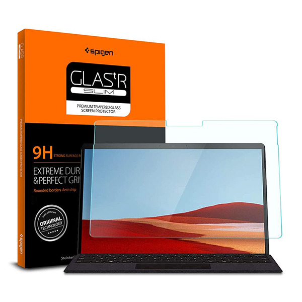 Защитное стекло Spigen Tempered Glass Screen Protector для Microsoft Surface Pro X прозрачное AGL00699