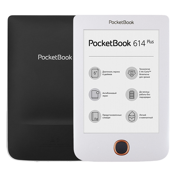 Электронная книга PocketBook 614 Plus 8GB White белая