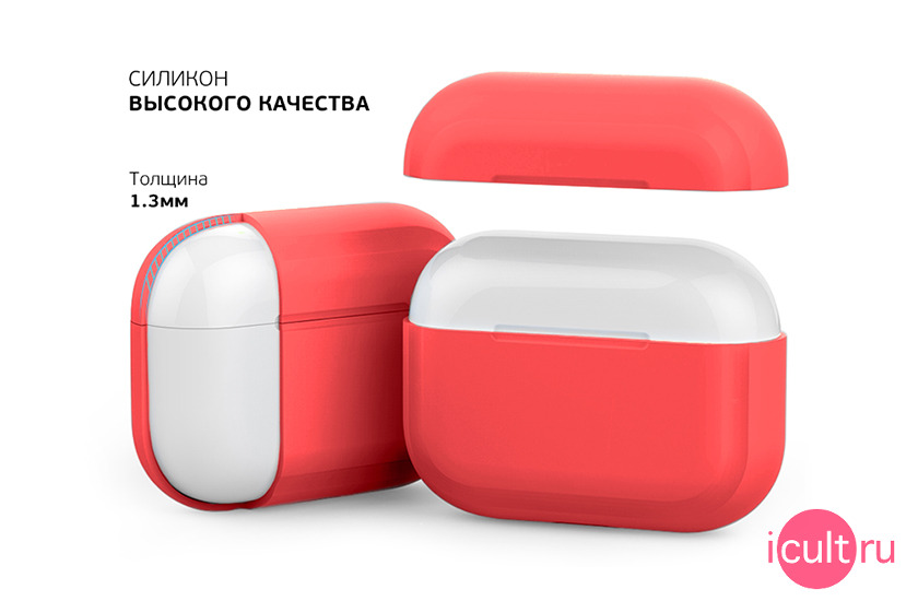 Deppa Silicone Case Red  Apple AirPods Pro