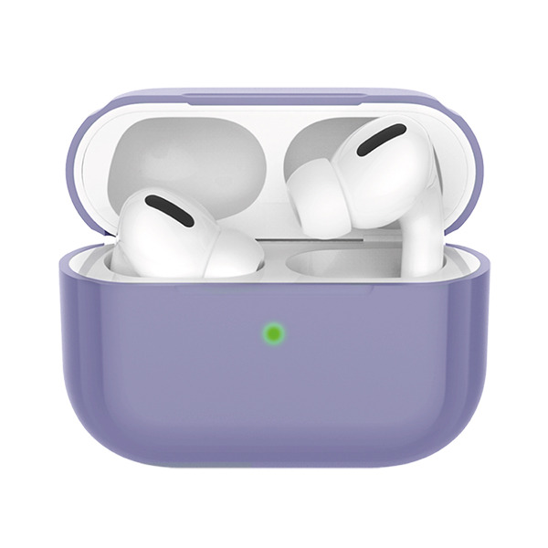 Силиконовый чехол Deppa Silicone Case Grey Lavender для Apple AirPods Pro Case серая лаванда 47060