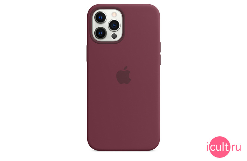 Apple Silicone Case with MagSafe Plum  iPhone 12 Pro Max