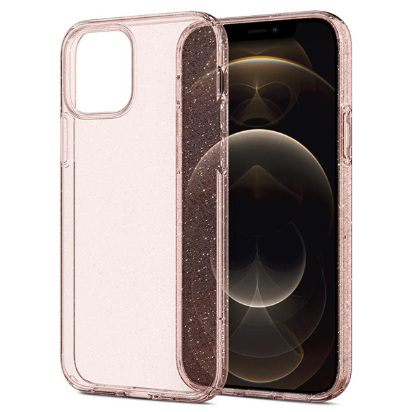  Spigen Liquid Crystal Glitter Rose Quartz  iPhone 12/12 Pro   ACS01699