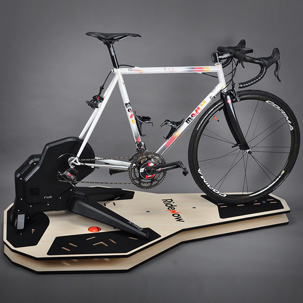Велодоска с функцией наклона RideNow Bike Rocker Board Beige для велотренажеров бежевая