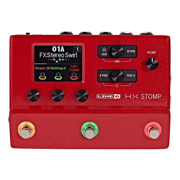 Процессор эффектов Line 6 HX Stomp Limited Edition Red красный