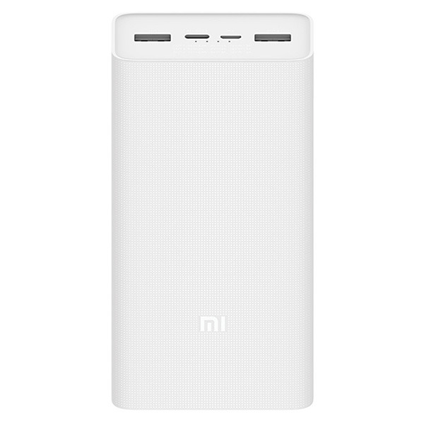 Портативный акб Xiaomi Mi Power Bank 3 30000 24W QC3.0/PD 3A/2USB/1USB-C/ 30000mAh White белый PB3018ZM