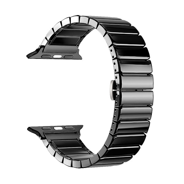Керамический ремешок Deppa Band Ceramic для Apple Watch 38/40 мм черный 47119