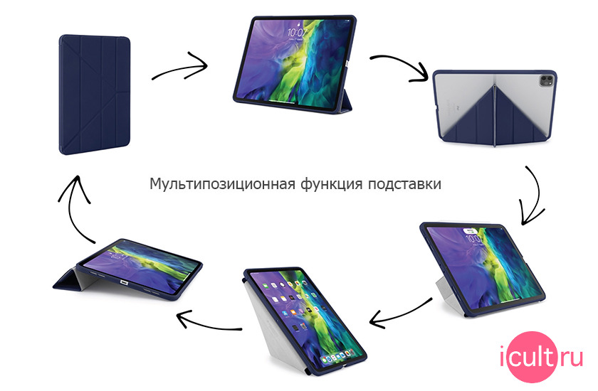 Pipetto Origami Case Dark Blue  iPad Pro 11 2018/20